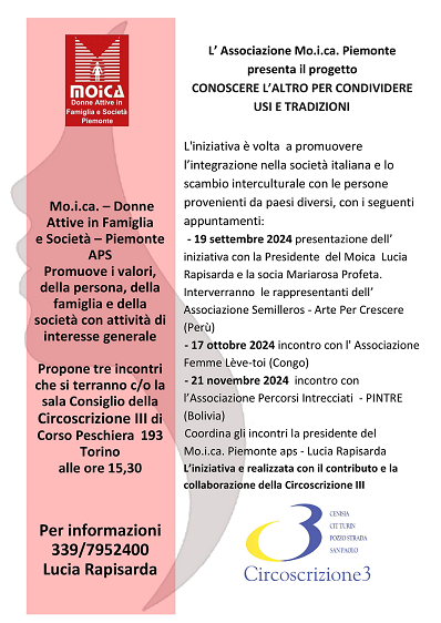 Locandina del Progetto Mo.i.ca.