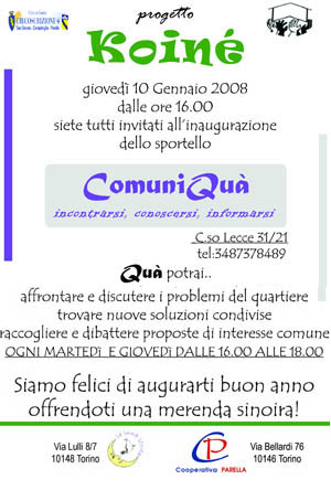 locandina ComuniQuà