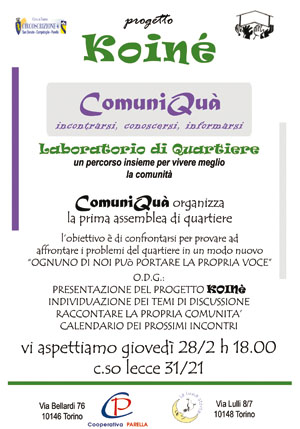 locandina ComuniQuà