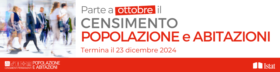 Censimento permanente della popolazione e delle abitazioni
2 Ottobre - 22 dicembre 2023