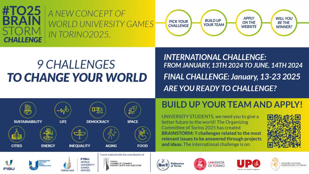 Challenge BRAINstorm Per Le Universiadi 2025 | TorinoGiovani