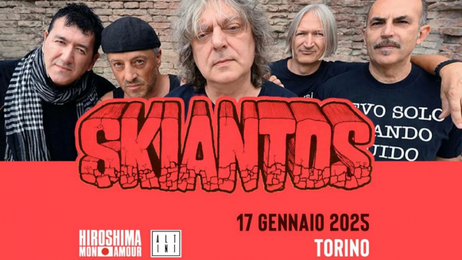 locandina del concerto degli Skiantos