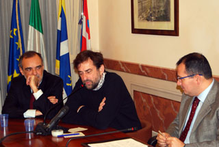 Alberto Barbera, Nanni Moretti e Luca Cassiani