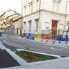 Riqualificazione spazio pubblico del Borgo di Barriera di Milano | scuola G. E. Pestalozzi | lavori conclusi | Via Banfo | Settembre 2015