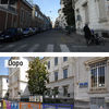 Riqualificazione spazio pubblico del Borgo di Barriera di Milano| scuola G. E. Pestalozi | Via Banfo | Prima e dopo 3